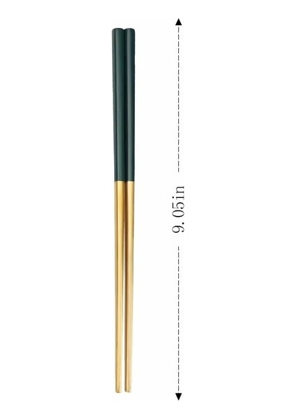 Greengold Mat 1 Çift Mat Altın Japon Kore Tarzı Çin Yemek Çubukları Suşi Çubukları Erişte Ruloları Gıda Sofra Yeniden Kullanılabilir Metal Yemek Çubukları (Yurt Dışından)