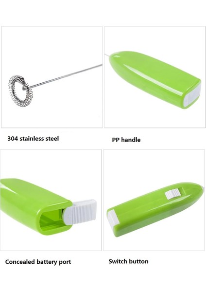 Siyah Elektrikli Yumurta Çırpıcı USB Şarj Kahve Mikser Şarj Edilebilir Süt Çalkalayıcı Makinesi Frother Foamer El 3 Hız Ayarlanabilir Blender (Yurt Dışından)