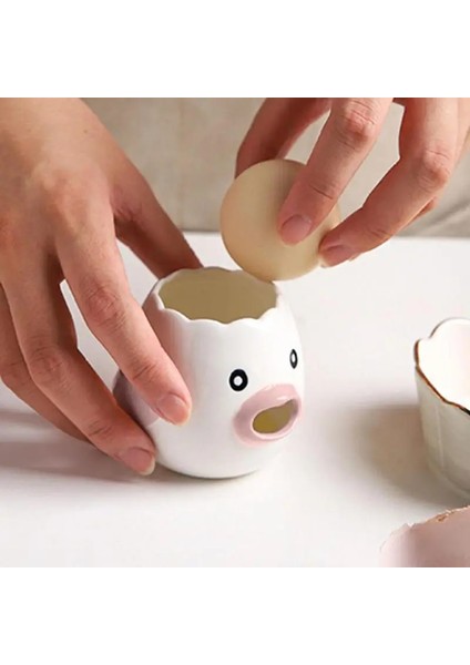 Pembe Tavuk Yumurta Ayırıcı Seramik Mini Sevimli Tavuk Tasarım Şekilli Yumurta Beyazı ve Sarısı Ayırıcı Mutfak Pişirme Ev Aksesuarları Için (Yurt Dışından) fiyatları