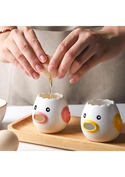 Pembe Tavuk Yumurta Ayırıcı Seramik Mini Sevimli Tavuk Tasarım Şekilli Yumurta Beyazı ve Sarısı Ayırıcı Mutfak Pişirme Ev Aksesuarları Için (Yurt Dışından) modelleri
