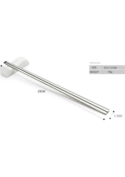 5 Çift 23CM Gümüş 5 Çift Düz Çubuk Çin Kore Yemek Çubukları Yüksek Kaliteli Paslanmaz Çelik Çubuklar Japonya Suşi Mutfak Aksesuarları (Yurt Dışından) fırsatları