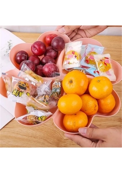 S Pembe Yaratıcı Kalp Şekli Şeker Aperatifler Fındık Tohumları Kuru Meyveler Plastik Tabaklar Yemekleri Kase Kahvaltı Tepsisi Ev Mutfak Malzemeleri (Yurt Dışından) indirimleri
