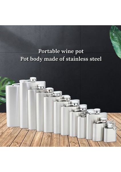 8 Oz 1-18 Oz Paslanmaz Çelik Cep Şişesi Taşınabilir Votka Viski Şişesi Cep Likör Şişesi Mini Alkol Şişeleri Seyahat Alkol Konteyner (Yurt Dışından)