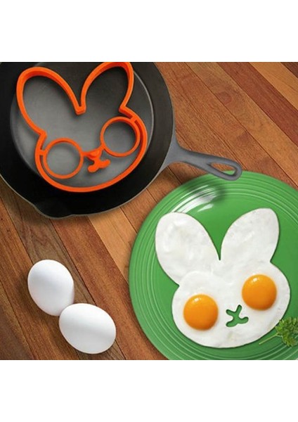 Tavşan Kahvaltı Omlet Kalıp Silikon Yumurta Gözleme Halka Şekillendirici Pişirme Aracı Dıy Mutfak Aksesuarları Gadget Plastik Yumurta Ayırıcı (Yurt Dışından)