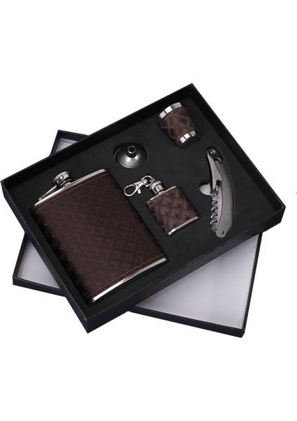 Set Yeni 8 Oz Viski Bardak Likör Flagon 304 Paslanmaz Çelik Alkol Votka Şişe Izgara Pu Açacağı Cep Şişesi Hediye Набор Для Виски (Yurt Dışından)