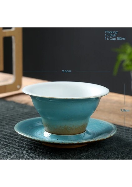 E 180 ml 1 Takım Yaratıcı Seramik Kahve Fincanı ve Tabağı Seti Latte Kahve Kupa Çömlek Çay Fincanı Porselen Öğleden Sonra Çay Kupaları Kahvaltı Süt Fincan (Yurt Dışından)