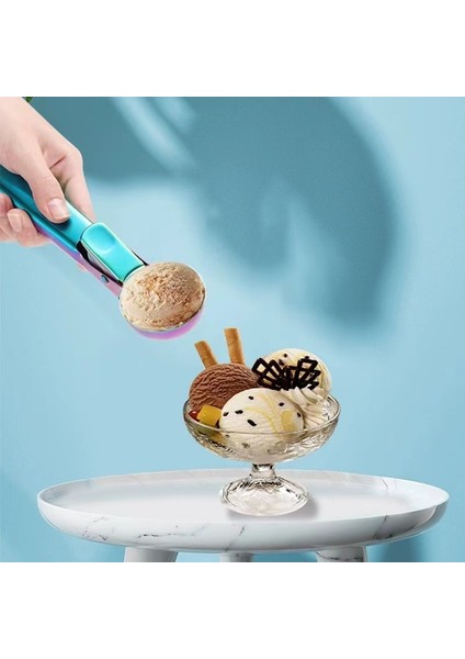 Gül Altın L Çok Fonksiyonlu Paslanmaz Çelik Dondurma Kaşık Tetik Meyve Buz Topu Makinesi Karpuz Aracı Güvenli Anti-Donma Kolu (Yurt Dışından) indirimleri