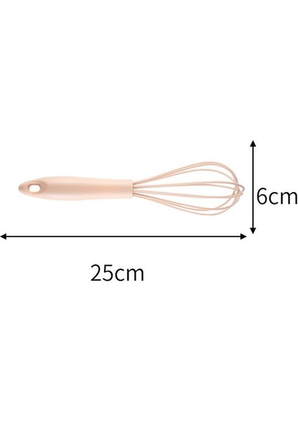 Pembe 25 cm 1 Adet Manuel Yumurta Çırpıcı Pp Kolu Çırpma Süt Yumurta Mutfak Eşyası Kaymaz Çok Amaçlı Yumurta Krem Karıştırma Mikser Araçları (Yurt Dışından)