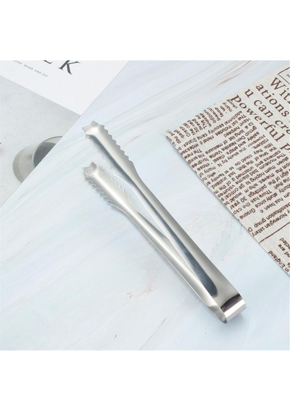15CM 10 Adet 5/8/10 Adet Düşmeye Dayanıklı Paslanmaz Çelik Kelepçe Uygun Şeker Yüksek Kaliteli Buz Kovası Kelepçesi Mini Yiyecek Maşası Tarak Şekli (Yurt Dışından)