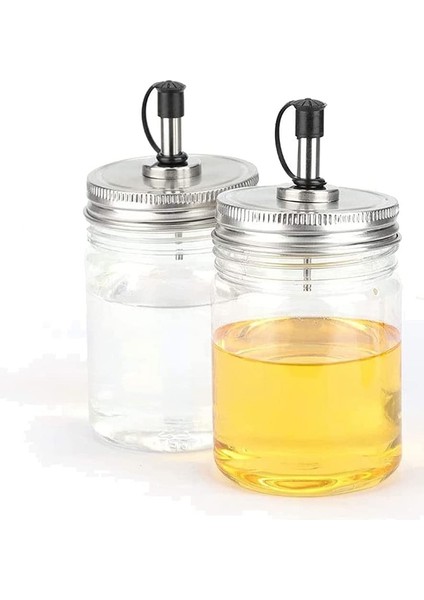 Gösterildiği Gibi Zeytinyağı Şişesi Konserve Kapakları Geniş Ağızlı Kavanoz Dökme Borulu Mason Nozüller Sızdırmaz Dispenser (Yurt Dışından) fırsatları