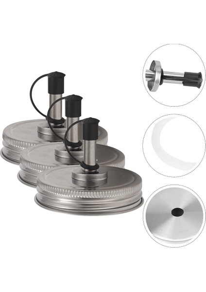 Gösterildiği Gibi Zeytinyağı Şişesi Konserve Kapakları Geniş Ağızlı Kavanoz Dökme Borulu Mason Nozüller Sızdırmaz Dispenser (Yurt Dışından) indirimleri