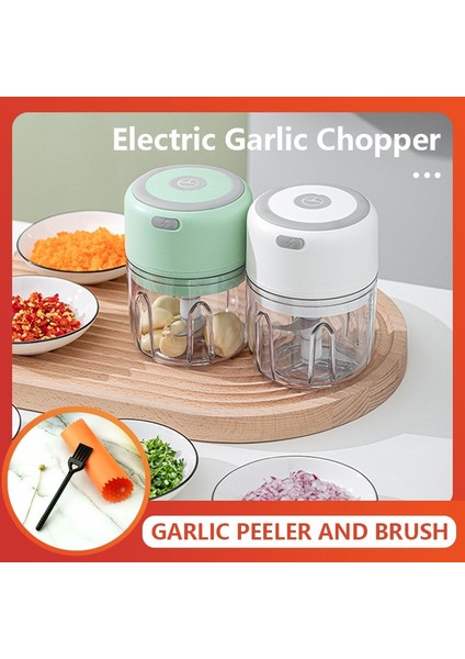 Beyaz Set 100/250 ml Mini Elektrikli Sarımsak Kıyıcı USB Şarj Zencefil Et Ezici Makinesi Biber Kıyıcı Basın Ezici Makinesi Mutfak Aracı (Yurt Dışından) fırsatları