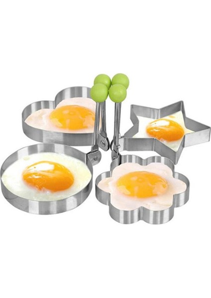 Kalp Şeklinde Paslanmaz Çelik Kızarmış Yumurta Kalıp Gözleme Şekillendirici Kızartma Tavası Omlet Kalıp Kek Ekmek Pişirme Kalıpları Halka Mutfak Kızartma Yumurta Aracı (Yurt Dışından) indirimleri
