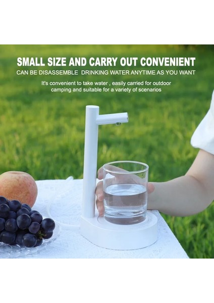 Mavi Akıllı Masa Su Sebili Otomatik Su Şişesi Pompası Tabanı ile Elektrikli Namlulu Su Pompası USB Şarj 6-Gears 100-1000 ml (Yurt Dışından) modelleri