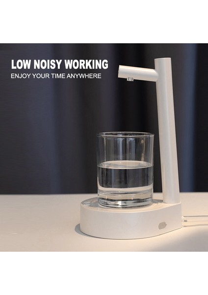 Mavi Akıllı Masa Su Sebili Otomatik Su Şişesi Pompası Tabanı ile Elektrikli Namlulu Su Pompası USB Şarj 6-Gears 100-1000 ml (Yurt Dışından) fırsatları