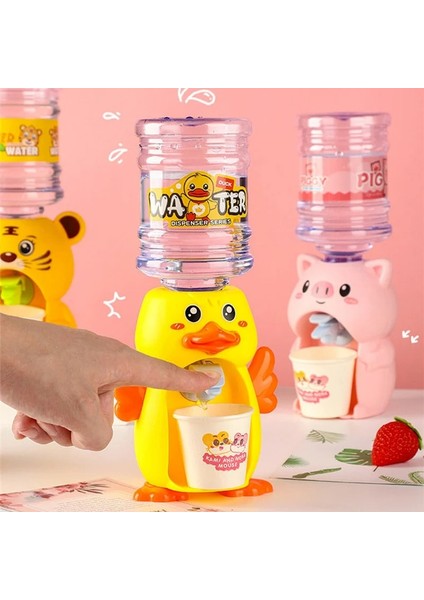 Hippo Mini Su Sebili Bebek Oyuncak Içme Suyu El Basın Su Şişesi Pompası Soğutucu Gerçekçi Sevimli Çocuk Cosplay Sahne Ev (Yurt Dışından) modelleri