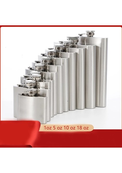 7 Oz 1 5 8 10 18 Oz Paslanmaz Çelik Cep Şişesi Huni ile Cep Cep Şişesi Alkol Viski Şişesi Vidalı Kapak Seyahat Turu Drinkware Şarap (Yurt Dışından)