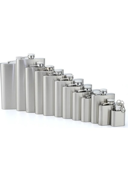 7 Oz 1 5 8 10 18 Oz Paslanmaz Çelik Cep Şişesi Huni ile Cep Cep Şişesi Alkol Viski Şişesi Vidalı Kapak Seyahat Turu Drinkware Şarap (Yurt Dışından)