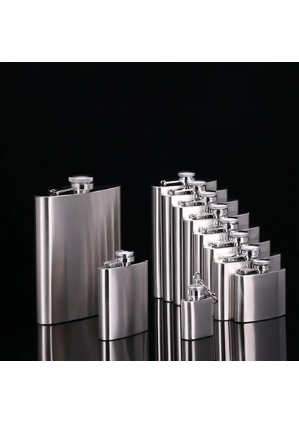 7 Oz 1 5 8 10 18 Oz Paslanmaz Çelik Cep Şişesi Huni ile Cep Cep Şişesi Alkol Viski Şişesi Vidalı Kapak Seyahat Turu Drinkware Şarap (Yurt Dışından)