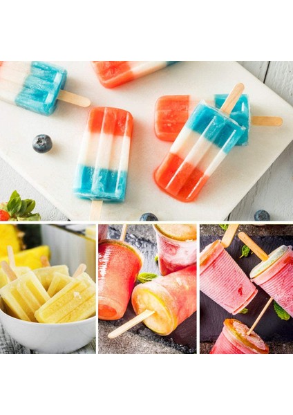 93X10MM 50 Adet Çikolatalı Dondurma Çubukları Doğal Ahşap Popsicle Cakesicle Sopa Silikon Kalıp Için El Yapımı Buz Lolly Lolipop Araçları (Yurt Dışından) fiyatları