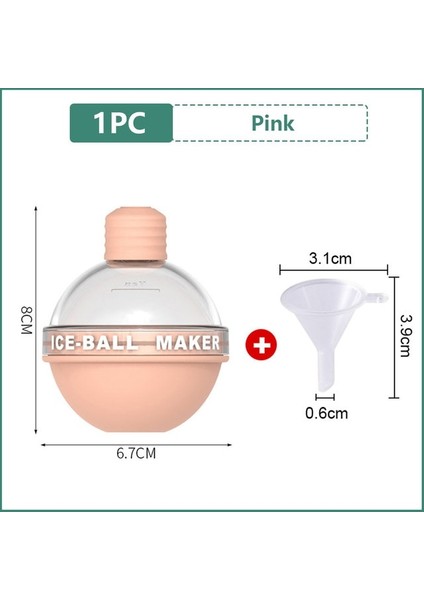 Pembe Yaratıcı Silikon Buz Topu Kalıp Viski Küresel Buz Küpü Ampuller Buz Kalıp Gıda Sınıfı Buz Küpü Topu Makinesi Kalıp Bar Araçları (Yurt Dışından)