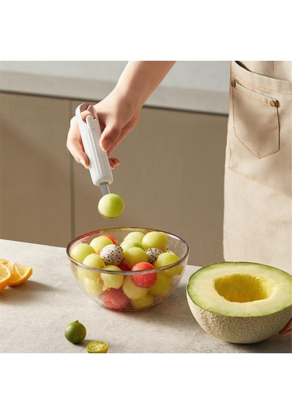 01 Karpuz Topu Kazıcı Kaşık Kolay Kalıptan Çıkarma Meyve Tabağı Topu Kazıcı Meyve Buz Topu Makinesi Paslanmaz Çelik Buz Tepsisi Kalıp (Yurt Dışından) indirimleri