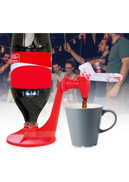 Içecek Içme Dağıtım Çeşmesi Soda Meşrubat Şişesi Baş Aşağı Içecek Invertör Gadget Parti Ev Bar Aksesuarları (Yurt Dışından)