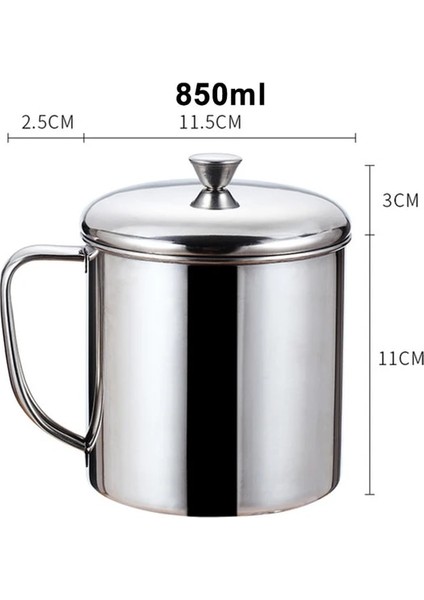 11CM 850ML 200/350/450/600/850/1100ML Paslanmaz Çelik Su Süt Kahve Çay Bardağı Kamp Kupa Ev Seyahat Tumbler Bira Çay Suyu Içme Bardağı (Yurt Dışından)