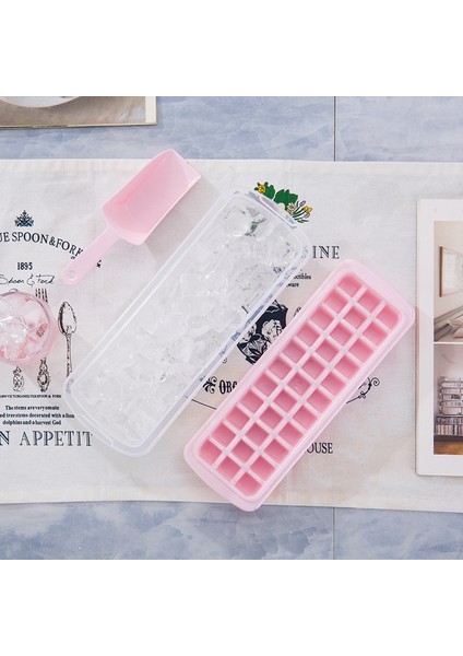 Pembe Set 77 Izgaralar Pres Tipi Buz Küpü Makinesi Buz Kutusu Buz Kalıbı Çift Katmanlı Yaratıcı Buz Saklama Kutusu Hızlı Buz Makinesi Kapaklı Dondurucu Için Buz Tepsileri (Yurt Dışından) indirimleri