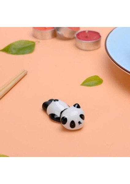 Stil 6 8 Adet/takım Seramik Sevimli Panda Şekli Çubuk Dinlenme Standı Sağlık Çubuk Raf Raf Tutucu Mutfak Sofra Masa Dekorasyon (Yurt Dışından)