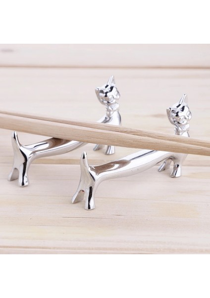 01 Beyefendi Kedi Çubuklarını Tutucu Çinko Alaşım Otel Restoran Çubuklarını Dinlenme Yaratıcı Bıçak Çatal Kaşık Tutucu Masaüstü Dekorasyon (Yurt Dışından) modelleri