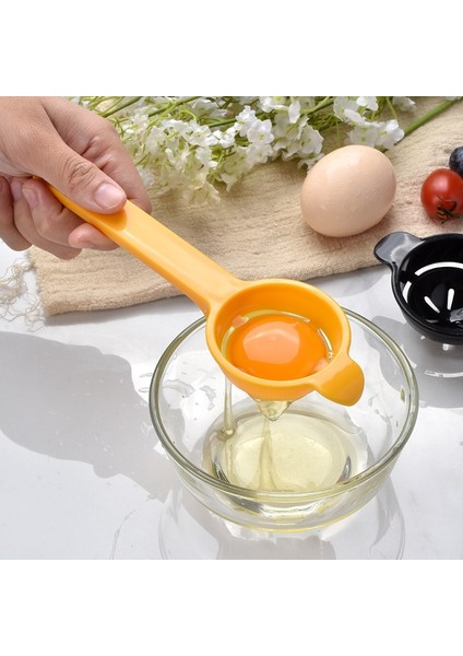 Siyah Yumurta Ayırıcı Sarısı Filtre Mutfak Pişirme Ayırıcı Aracı, Pişirme ve Pişirme Için Uzun Saplı Taşınabilir Mutfak Aksesuarları (Yurt Dışından) fırsatları