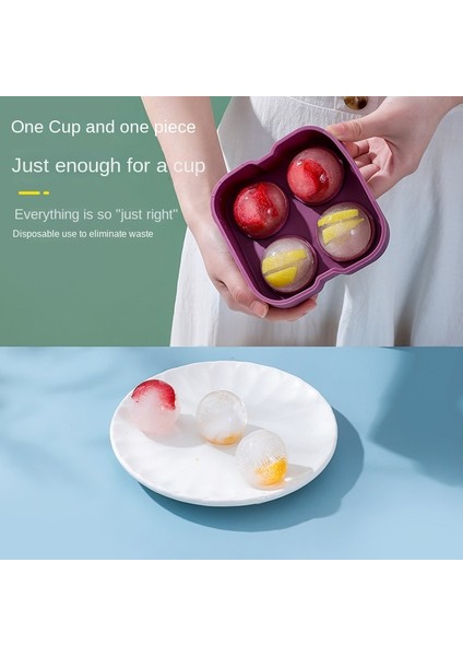 Yewllo - Kırmızı Buz Topu Makinesi Silikon 3D Büyük Büyük Yuvarlak Küre Yüksek Top Buz Şekli Küp Kalıp Tepsisi Viski Için (Yurt Dışından) modelleri