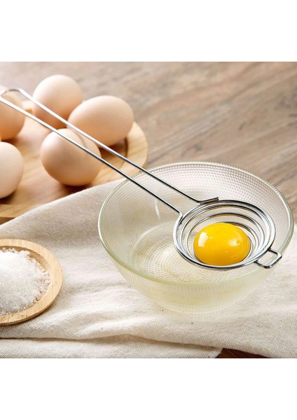 Gümüş Yumurta Sarısı Ayırıcı Uzun Saplı Yumurta Sarısı Filtresi Sarısı Beyaz Ayırıcı Aracı Bıldırcın Yumurtası Soyucu Gıda Sınıfı Paslanmaz Çelik (Yurt Dışından) fiyatları