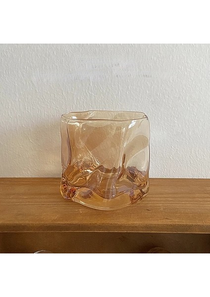 Lightgold 201-300 ml Bükülmüş Cam Şeffaf Shot Cam Bardak Dekor Kokteyl Bira Şarap Süt Çay Bardağı Yeniden Kullanılabilir Mutfak Içecek Bardağı Tumbler (Yurt Dışından)