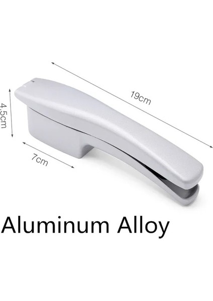 Gümüş Çok Fonksiyonlu Manuel Sarımsak Pres ve Dilimleyici 2 In1 Ev Alüminyum Alaşımlı Sarımsak Kırıcı Kıyıcı Gadget Mutfak Aracı Aksesuarları (Yurt Dışından)