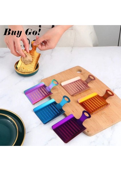 1pc Gökkuşağı No.3 1pc Zencefil Rende Wasabi Rende Kırıcı Paslanmaz Çelik Sarımsak Öğütücü Mutfak Meyve Baskı Sebze Zencefil Taşlama Aracı (Yurt Dışından)