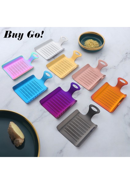 1pc Gökkuşağı No.3 1pc Zencefil Rende Wasabi Rende Kırıcı Paslanmaz Çelik Sarımsak Öğütücü Mutfak Meyve Baskı Sebze Zencefil Taşlama Aracı (Yurt Dışından)