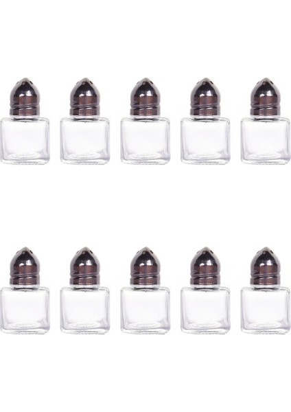 Şeffaf 10 Adet Tuzluklar Cam Baharat Şişeleri Barbekü Küçük Teraryum Şeffaf Konteyner Kapaklı Biber Seti Mini Kavanoz (Yurt Dışından) fiyatları