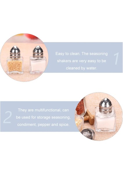 Şeffaf 10 Adet Tuzluklar Cam Baharat Şişeleri Barbekü Küçük Teraryum Şeffaf Konteyner Kapaklı Biber Seti Mini Kavanoz (Yurt Dışından) indirimleri