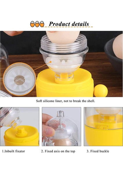 Yumurta Çalkalayıcı Mutfak Aksesuarları Yumurta Sarısı Çalkalayıcı Gadget Manuel Çektirme Karıştırma Altın Çırpma Yumurta Spin Mikser Karıştırma Makinesi Pişirme Pişirme Araçları (Yurt Dışından)