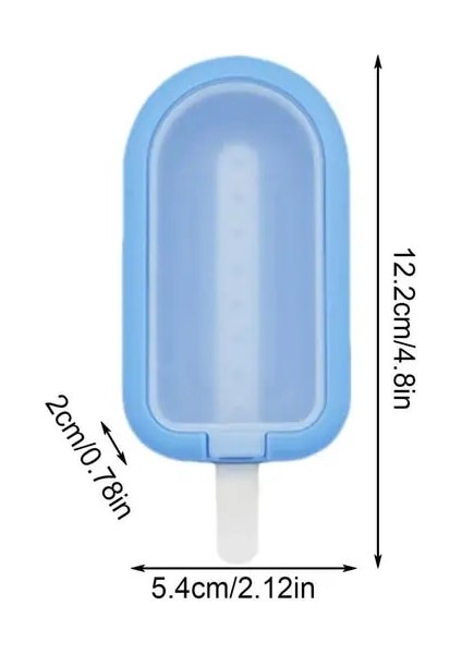 Mavi Popsicle Dıy Dondurma Yapımı Kalıp Gıda Sınıfı Silikon Buz Küpü Makineleri Tepsi Kalıp Popsicle Araçları Mutfak Aletleri (Yurt Dışından)