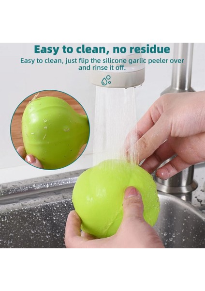 2 Adet Tip 1 Silikon Soyma Sarımsak Presi Sarımsak Soyma Aracı Manuel Sarımsak Soyucu Ev Çok Fonksiyonlu Yuvarlak Sarımsak Presi Aksesuarı (Yurt Dışından)