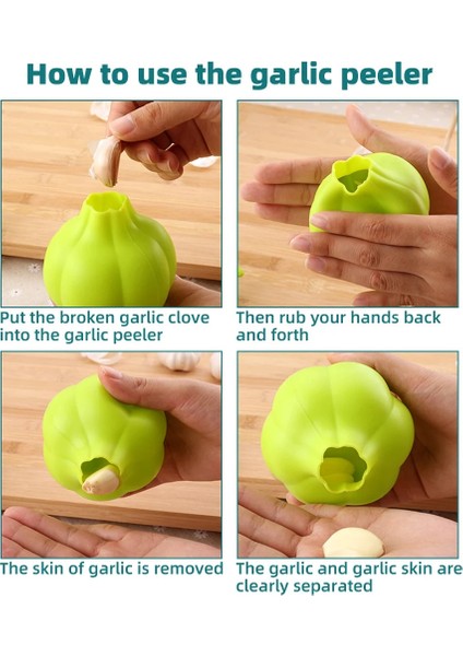 2 Adet Tip 1 Silikon Soyma Sarımsak Presi Sarımsak Soyma Aracı Manuel Sarımsak Soyucu Ev Çok Fonksiyonlu Yuvarlak Sarımsak Presi Aksesuarı (Yurt Dışından)