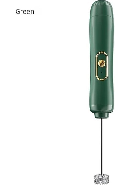 Yeşil 1 Adet El Elektrikli Süt Köpürtücü Yumurta Çırpıcı Makinesi Mutfak Içecek Köpürtücü Mikser Kahve Kreması Çırpma Köpüklü Karıştırma Araçları (Yurt Dışından)