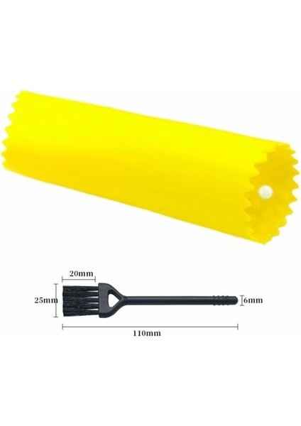 Sarı Silikon Sarımsak Soyucu Kolay Kullanışlı Mutfak Meyve Sebze Alet Tüpü Sarımsak Striptizci Sarımsak Soyucu Manuel Sarımsak Kırma Gadget'ı (Yurt Dışından)