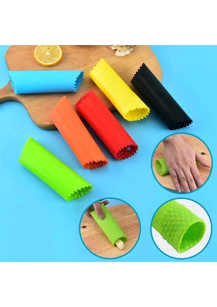 Sarı Silikon Sarımsak Soyucu Kolay Kullanışlı Mutfak Meyve Sebze Alet Tüpü Sarımsak Striptizci Sarımsak Soyucu Manuel Sarımsak Kırma Gadget'ı (Yurt Dışından) fiyatları