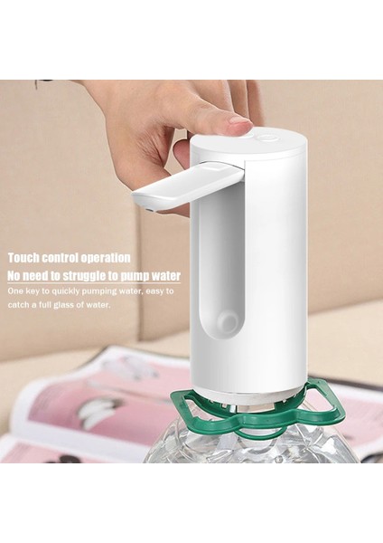 1200 Mah Siyah Şişe Su Sıkacağı Taşınabilir Içme Suyu Şişesi Pompalı Dağıtıcı USB Şarj Mutfak Atölyesi Için Otomatik Dokunmatik Operasyon (Yurt Dışından)