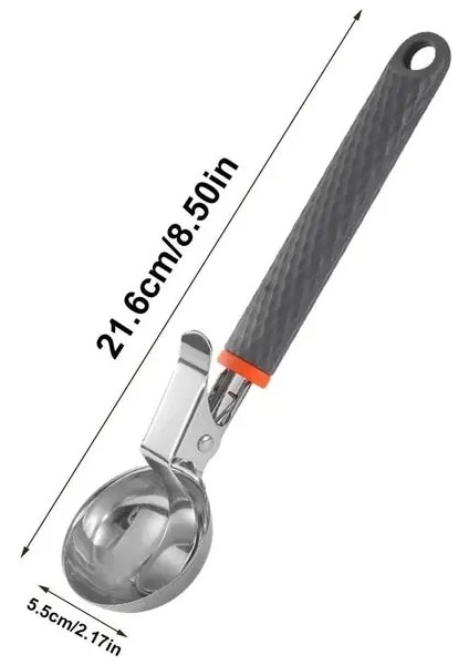 Presli Dondurma Kepçesi Metal Dondurma Kaşığı Taşınabilir Dondurma Kaşığı Yapışmaz Meyve Buz Vall Maker Kolay Çıkarılan Dondurma Meyve Kaşığı Tetikli (Yurt Dışından)