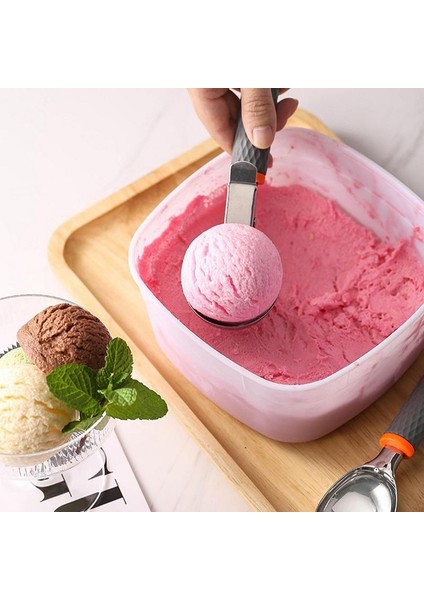 Presli Dondurma Kepçesi Metal Dondurma Kaşığı Taşınabilir Dondurma Kaşığı Yapışmaz Meyve Buz Vall Maker Kolay Çıkarılan Dondurma Meyve Kaşığı Tetikli (Yurt Dışından) fiyatları